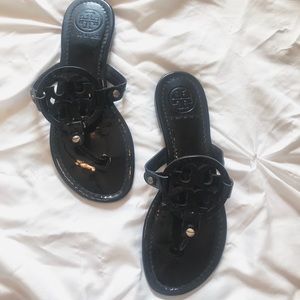 Size 6 Tory Burch Miller Patent Leather Sandals